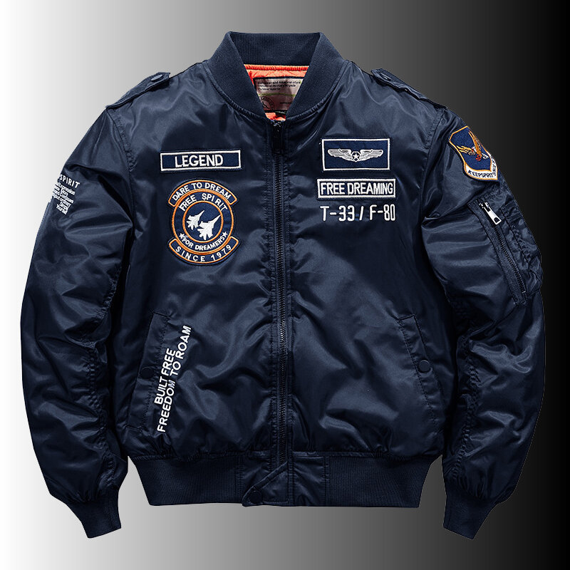 男性用の厚くて暖かい綿のフード付きジャケット,パイロットスタイルの服,冬に最適,M-5XL