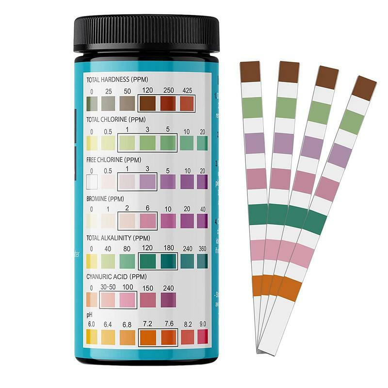 Hot Tub Test Strips Spa And Pool Strips For Salt Water Spa Test Strips For Hot Tub Water Hardness Test Kit With 100 Strips For C