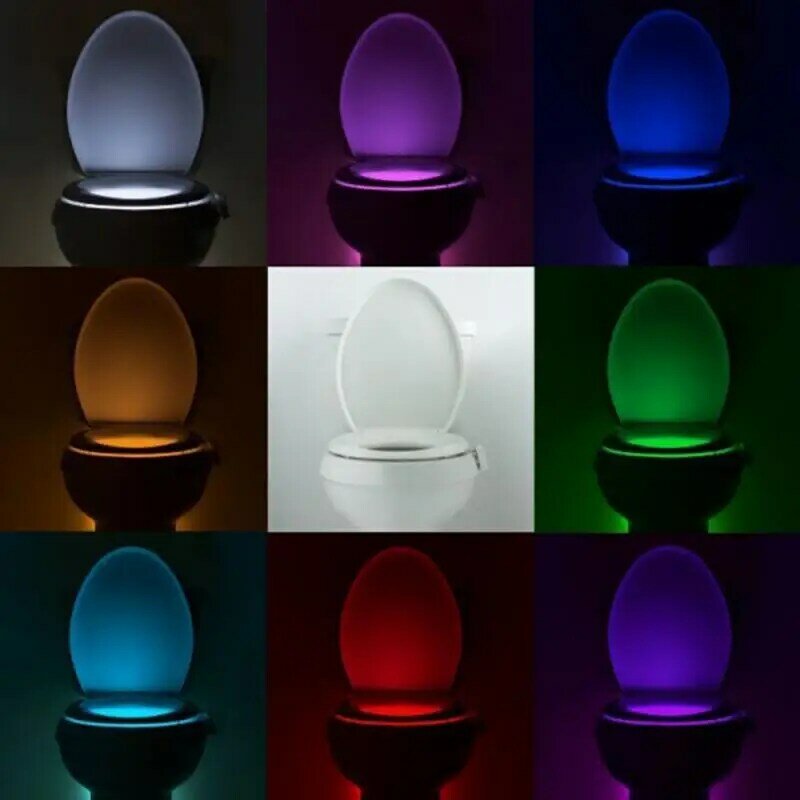 모션 센서 변기 조명 USB LED 색상 충전식 방수 조명, 화장실 그릇 WC 루미나리아 램프, 욕실 화장실용