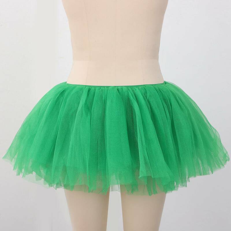 Танцевальная Тюлевая пачка 5 слоев пачка костюм для выпускного вечера Тюлевая пачка для женщин и девочек, зеленый