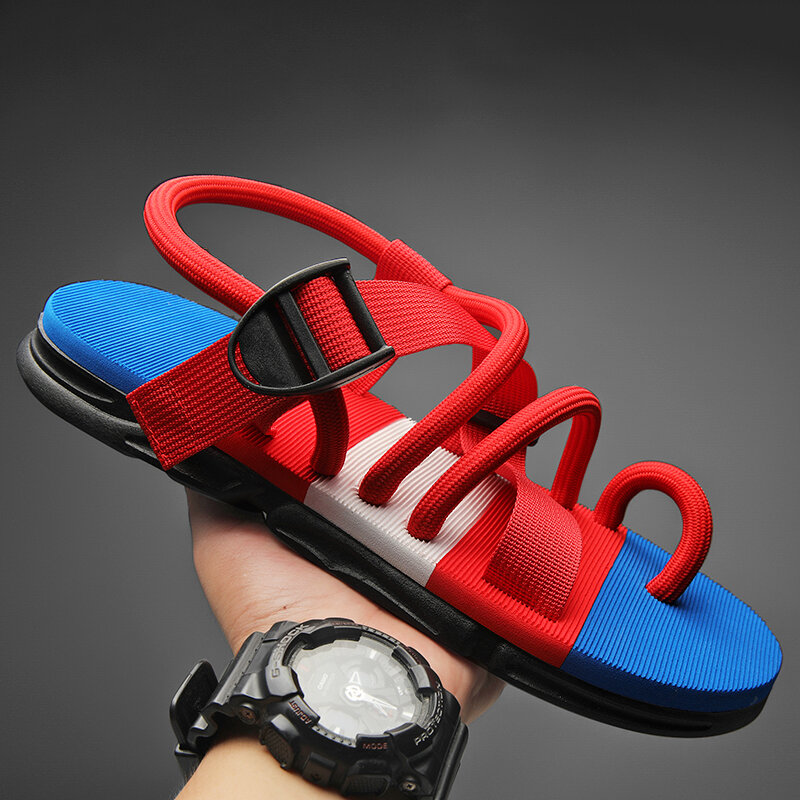 Fashion Men's Beach Shoes New Cool Summer Fashion All-match Casual Sandals Simple and Comfortable Anti Skid Outdoor Footwear