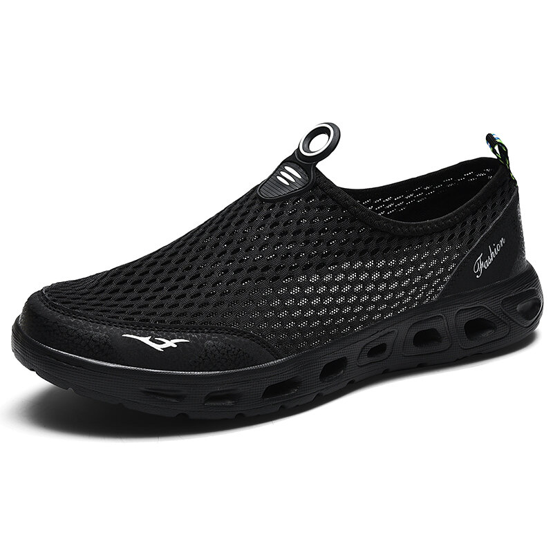 Męskie siateczkowe obuwie letnie nowe oddychające sandały lekkie wsuwane buty do wody obuwie plażowe szybkoschnące trampki