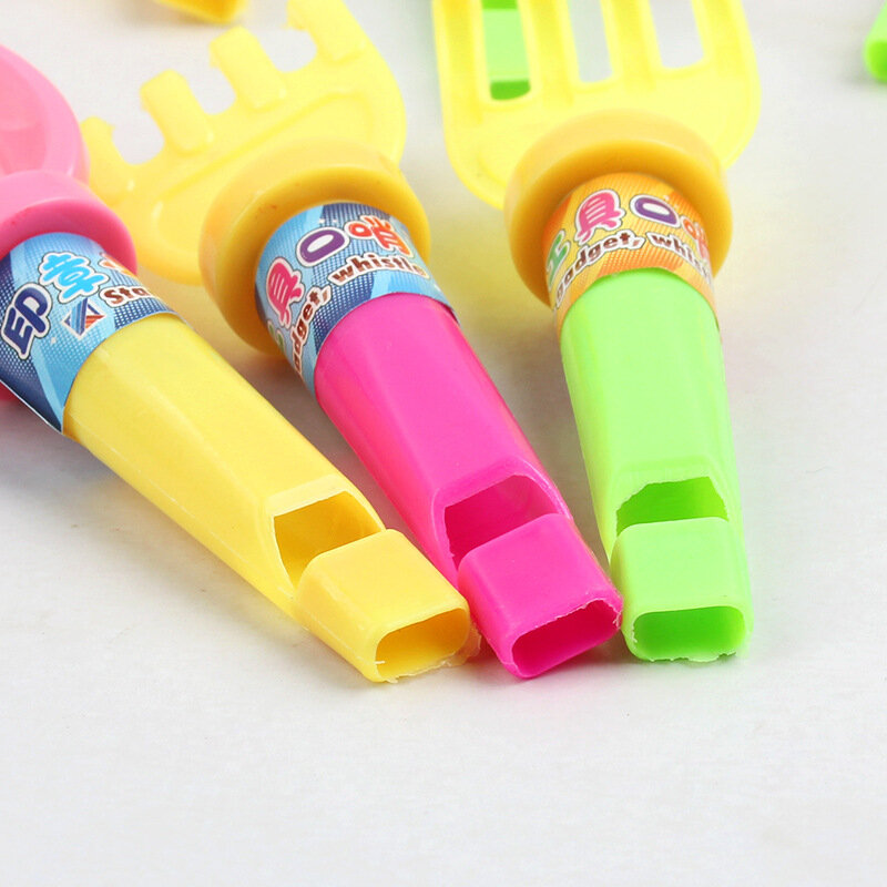 Mini pala de juego de agua colorida para niños, con sello silbato de cuerno pequeño, juguetes para niños, 5 piezas