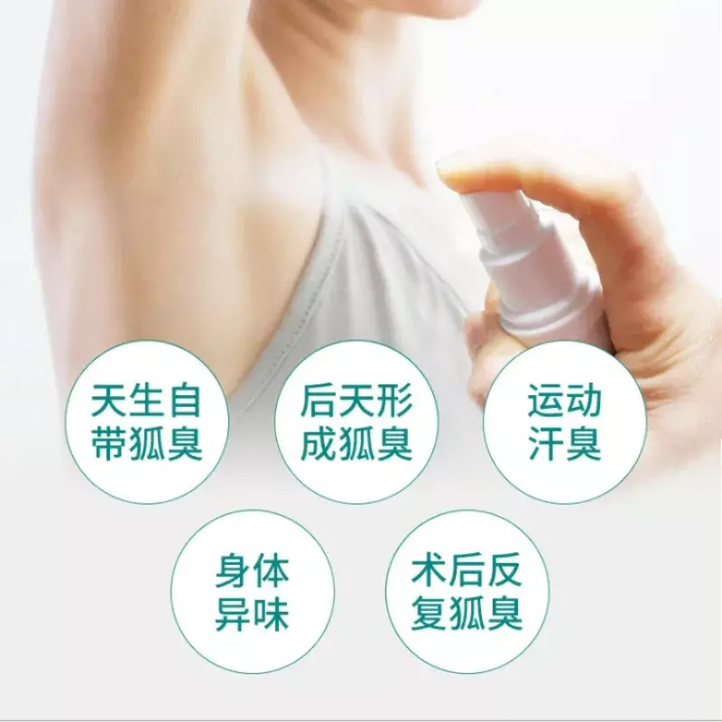 Körper Spray Geruch Antitranspirant Deodorant für Männer Frauen Duft Bromhidrosis Flüssigkeit Anti Schweiß Driclor Saugfähigen Unterarm 30ML