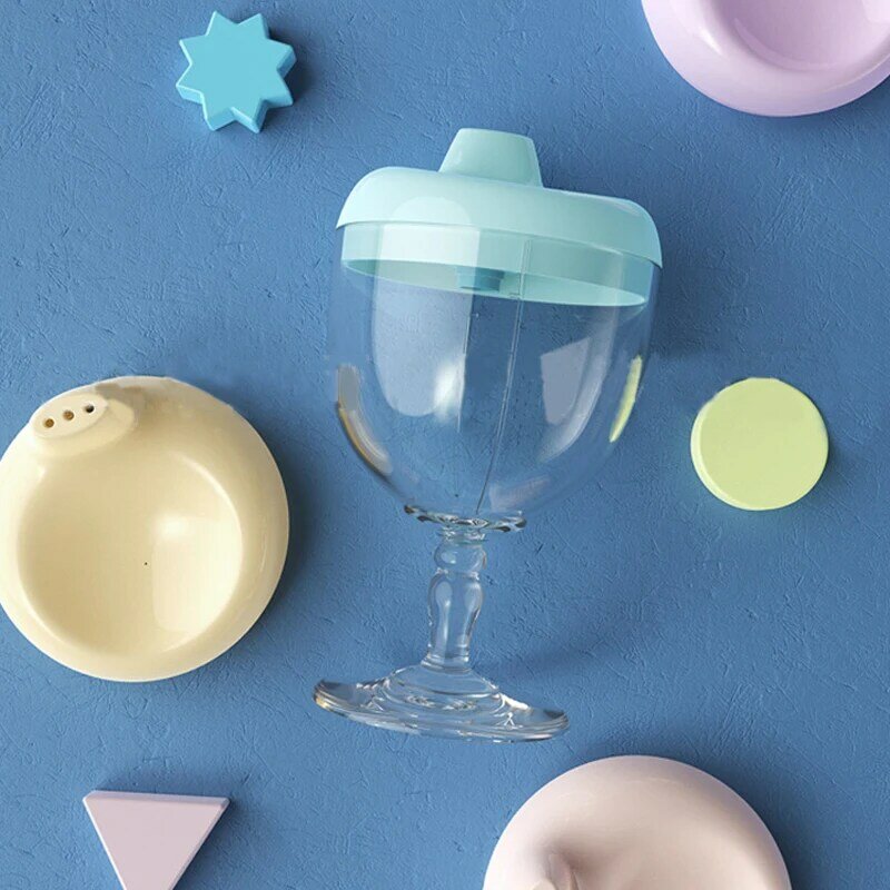 Gelas minum memberi makan bayi, Aksesori Piala bayi botol Shank tangan belajar bayi botol air silikon peralatan makan balita