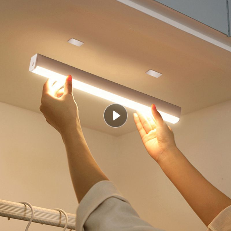 Lampu meja LED, lampu bawah kabinet magnetik dapat diredupkan nirkabel lampu malam Bar lampu untuk dapur kamar tidur belajar membaca lemari