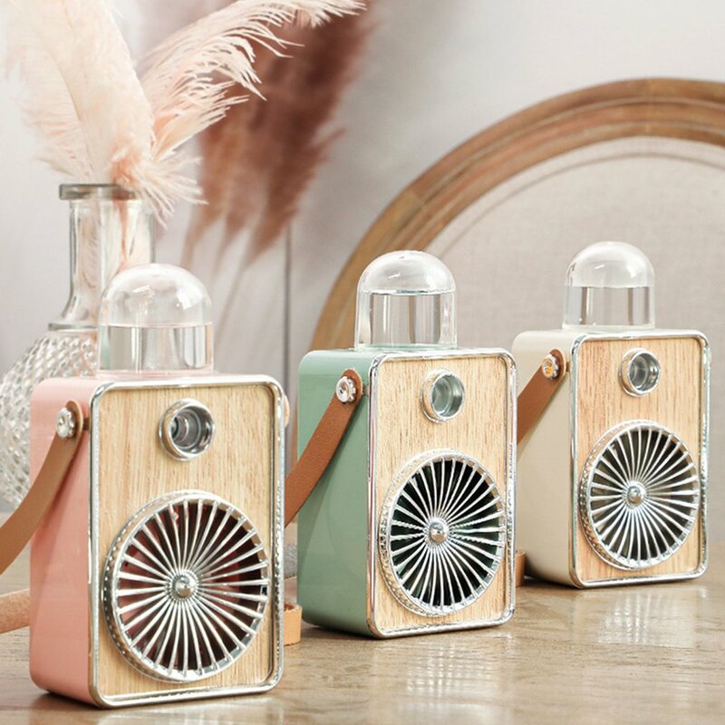 Ultra-quiet Cooling Fan 3 In 1 Hanging Neck Mini Cooler Portable Cooling Rechargeable Bladeless Coolers Humidification USB Fans