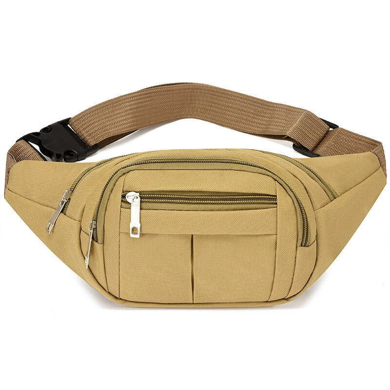 Men Women Fashion Casual Pack Large Phone Bag Pouch Canvas Outdoor Travel Bags Hip Bags Chest Pack Waist Bag