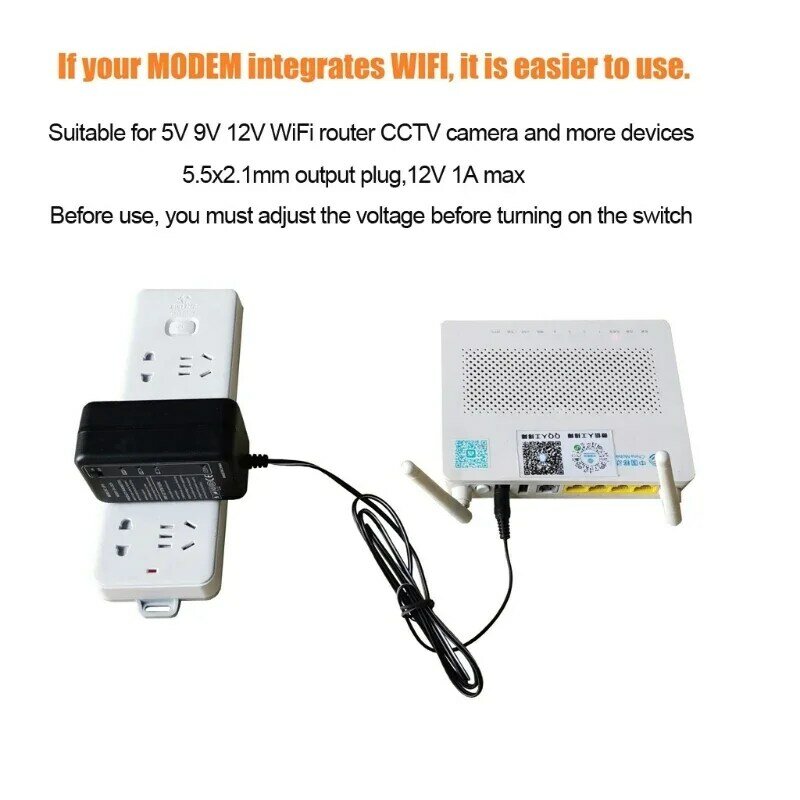 5V 9V 12V 1A 5000mAh 4000mah Mini Dc Ups portatile per Modem CCTV Camera wi-fi Router amplificatore LED Strip Panel amplificatore EU/US
