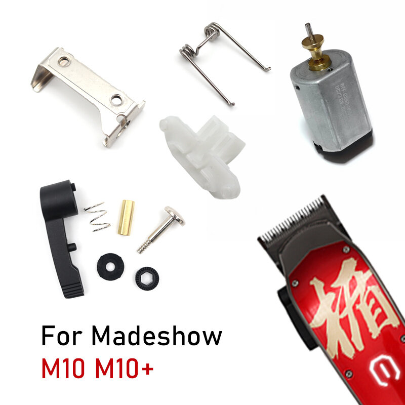 Alavanca original parafusos mola lâmina, plástico para Madeshow M10, aparador de cabelo, reparação aparador de cabelo, acessórios pós-venda