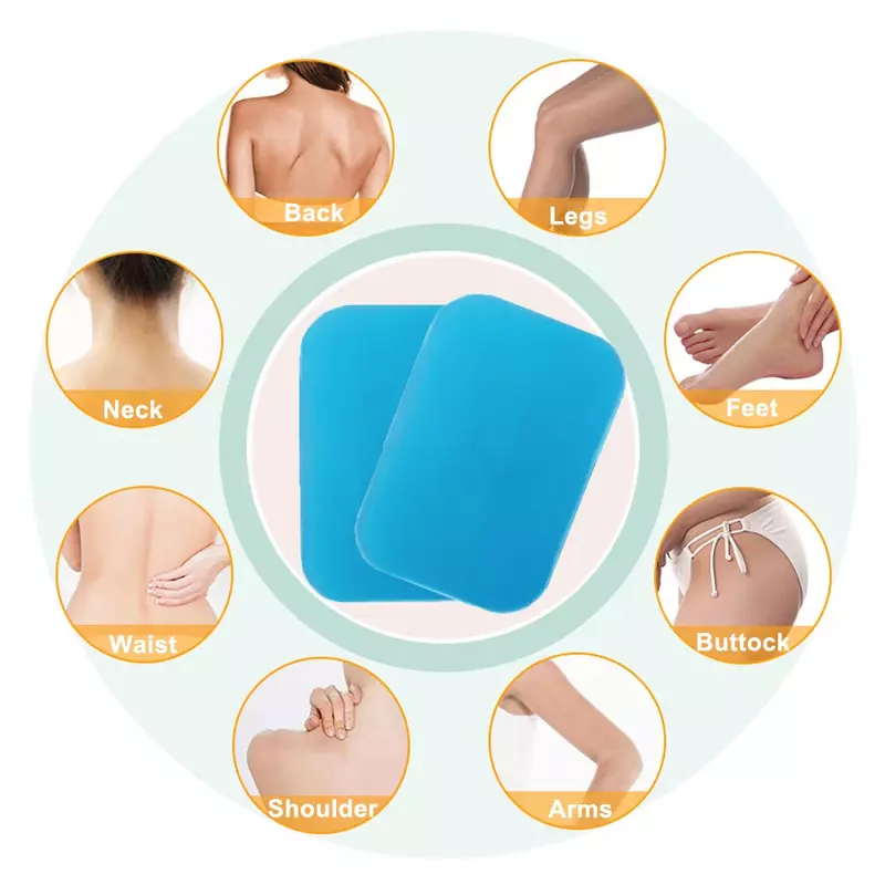 100/50Pcs Gel Pads Voor Ems Abdominale Abs Trainer Hip Exerciser Vervanging Body Massager Patch Massage Machine Spier stimulator