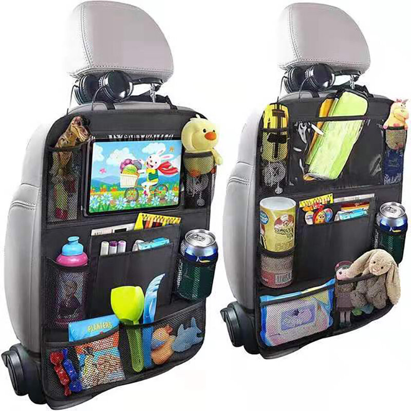 Органайзер для заднего сиденья автомобиля с держателем для планшета с сенсорным экраном, автоматический Карманный Протектор для путешествий
