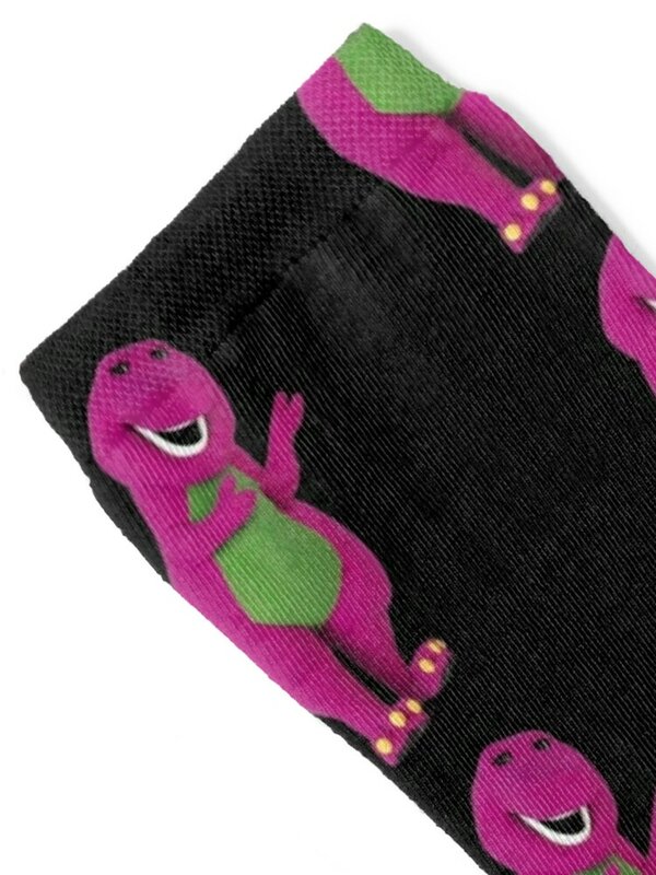 Barney (Barney & Friends) kaus kaki hangat musim dingin kaus kaki hiphop retro kaus kaki Pria Wanita