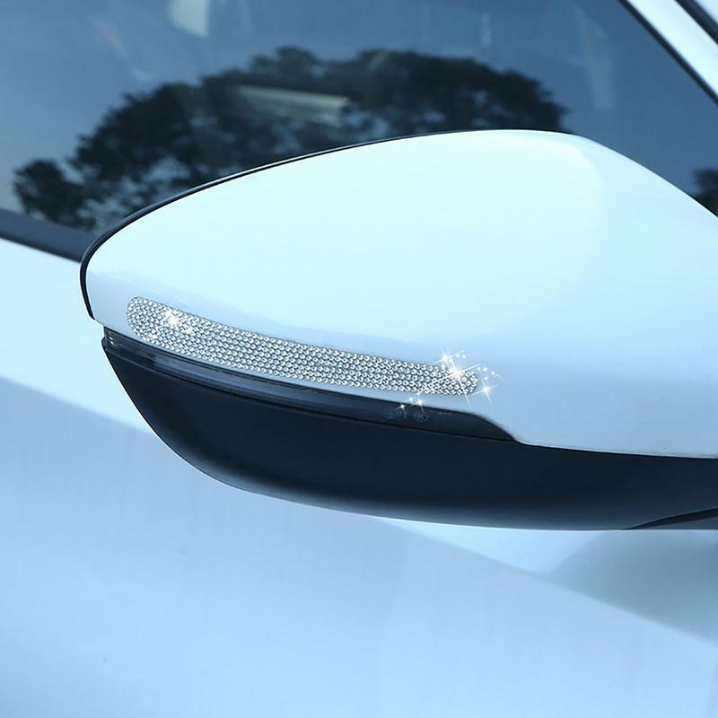 Protezione della tazza della maniglia della portiera dell'auto Glitter di cristallo decalcomanie della maniglia della portiera dell'auto adesivo riflettente per Auto 8 pezzi Scratch Safety Car