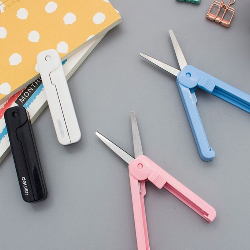 Creative DIY Paper-Cutting School Student Safe Folding Scissor Handcraft Scissor Handwork Art Tools Mini Fodable Scissor