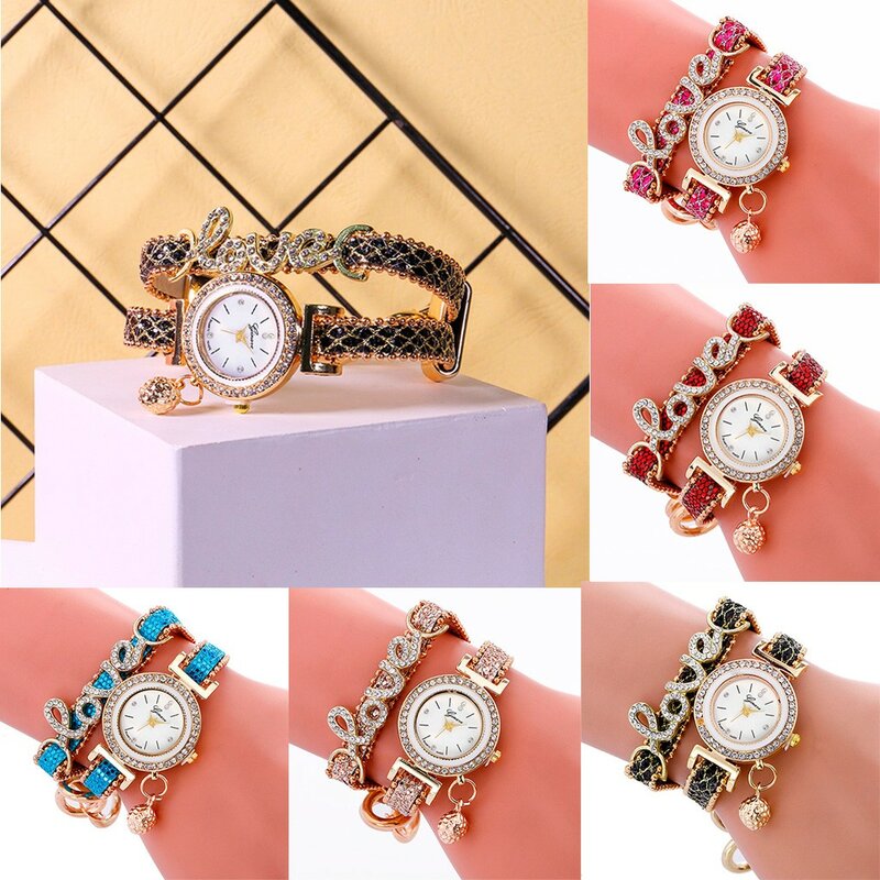 Relógios de pulso atemporais femininos, lindo relógio de mão, quartzo, quartzo preciso, 33 diamantes