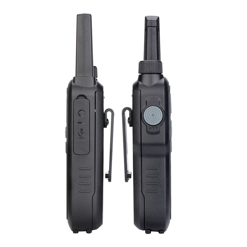 Baofeng-T18 Mini Walkie Talkie portátil, PMR 446, USB, rádio bidirecional, PTT duplo, rádio para caça, café, 2 pcs
