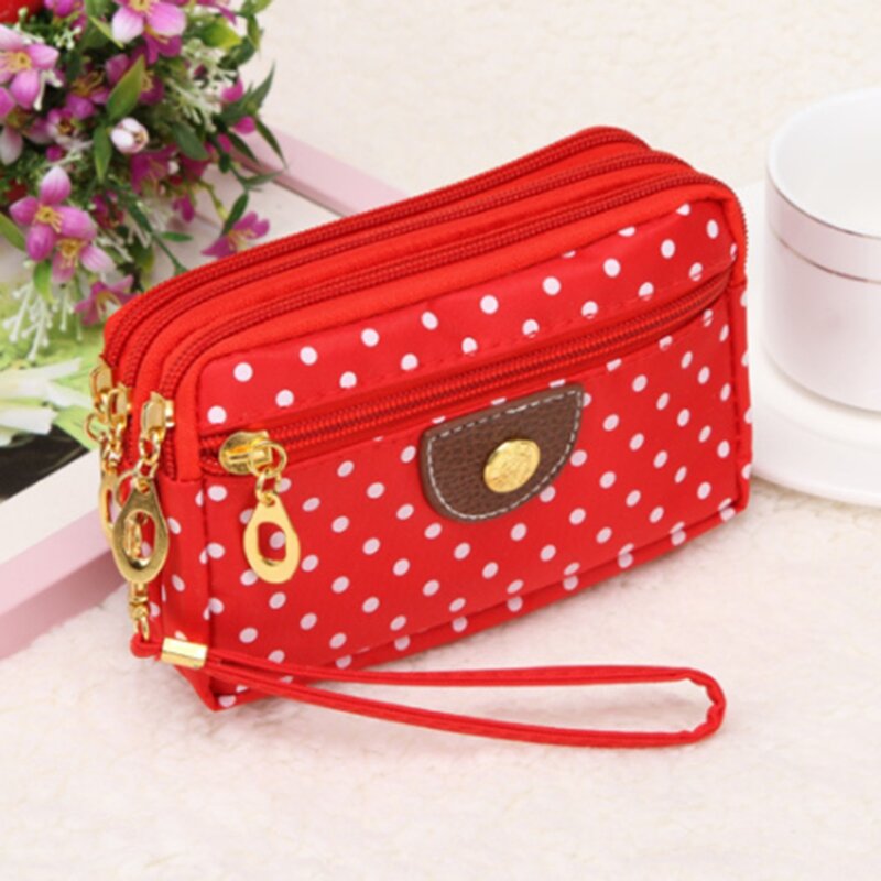 Purse Ladies Coin Multilayer Mini Canvas Bag Small Messenger Crossbody Bags for Women Female Wallet