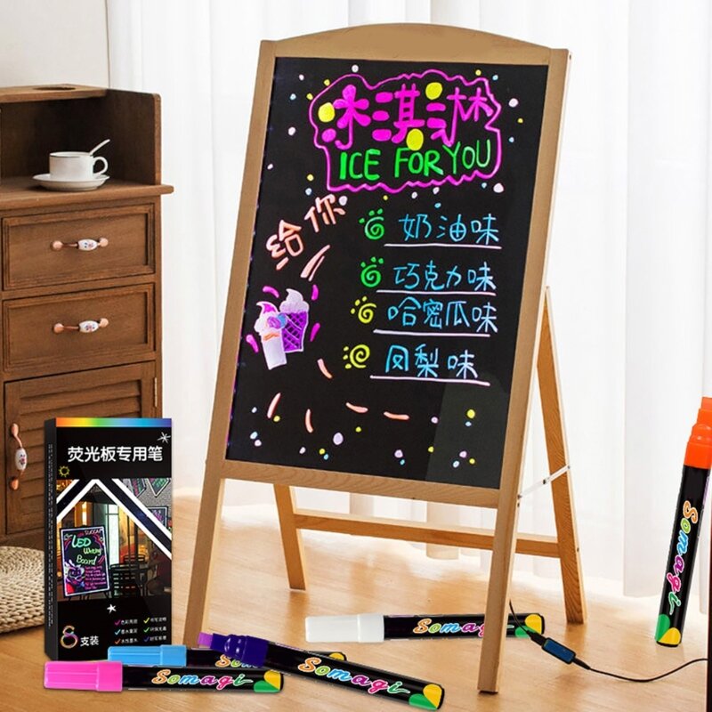 8Pcs 8 Color Wet Erase Chalk Maker для классных досок Знаки на доске Стеклянное окно