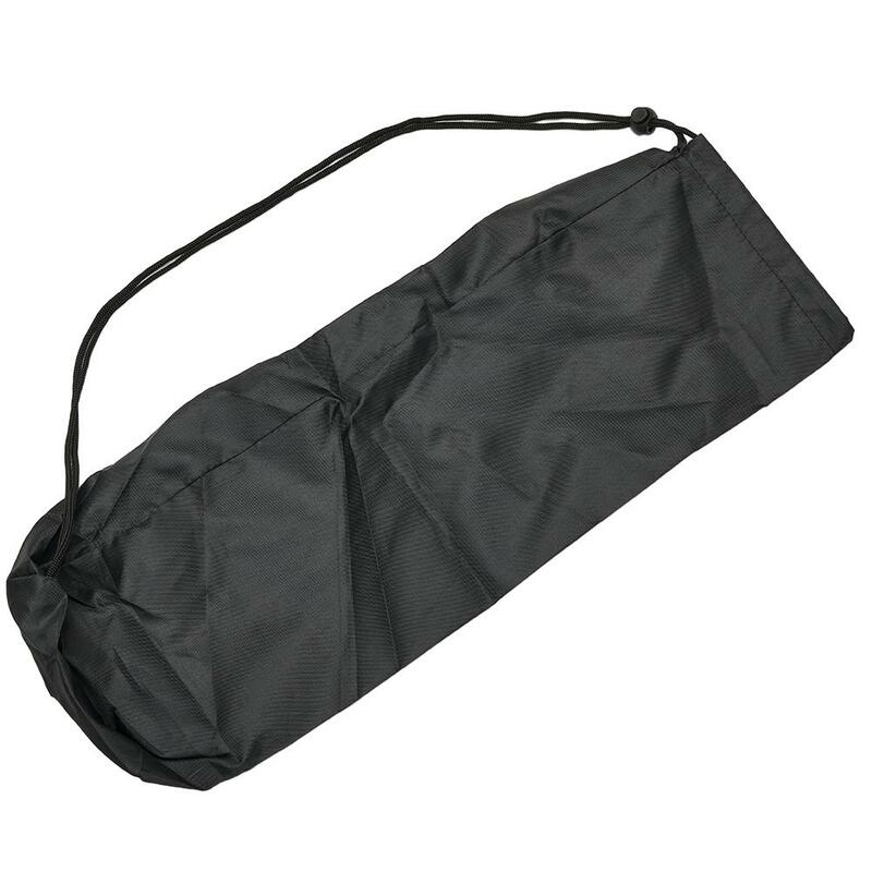 Bolso de mano con trípode duradero, 210D tela de poliéster, 43-113cm, cordón negro, plegable, soporte de luz, paraguas
