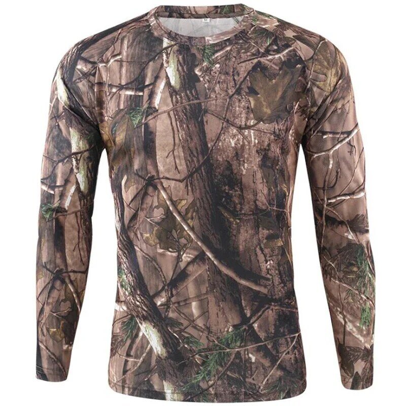 Tactical Military Shirt Men Casual Sports Camouflage Long Sleeve Shirts Quick-Drying Army Hiking Hunting Fishing op Clothes