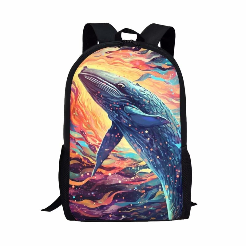 Cute Killer Whale zaino Cool Magical Animal School Bag per ragazzi ragazze Bookbag borse di stoccaggio di grande capacità borsa per Computer regalo