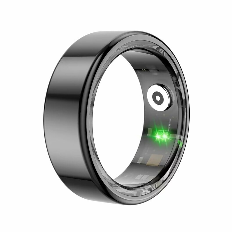 COLMI R2 Smart Ring grado militare guscio in acciaio al titanio monitoraggio della salute IP68 e 3ATM modalità Multi-sport impermeabili