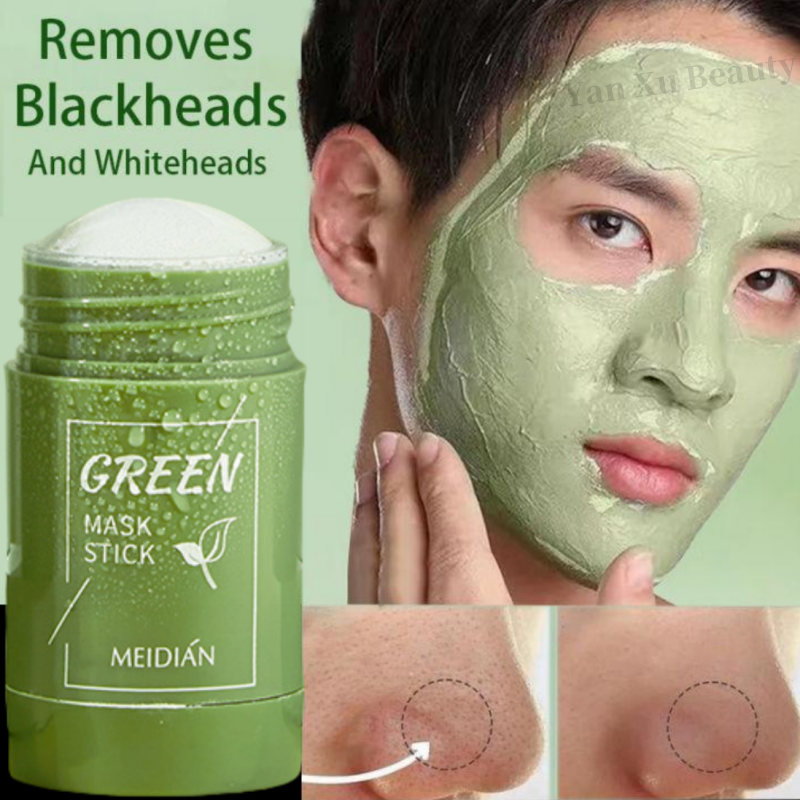 Cleansing & Moisturize Mud Mask Green Tea Solid Pores Clean Mask Gentle Dispel Acne Blemish Remove Blackhead Hydrating Mask 2024