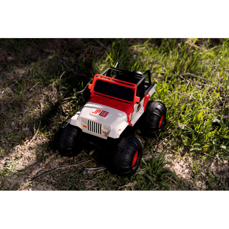 จูราสสิคเวิลด์10.5 "รถบังคับวิทยุน้ำและที่ดิน (สีขาว/แดง)