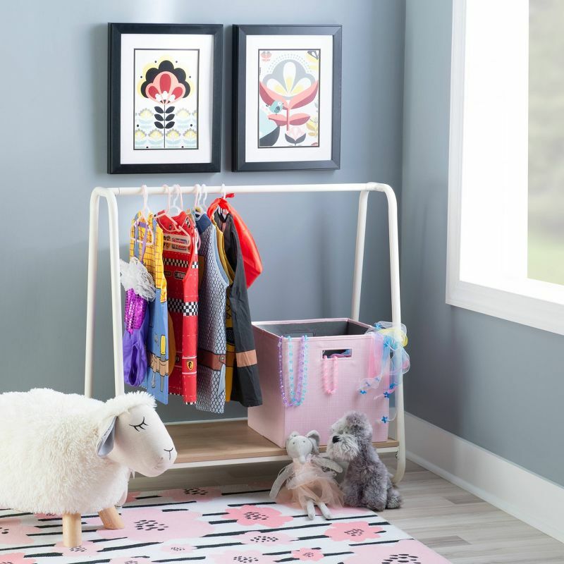 Compact White Coat Rack for Small Entryway Spaces