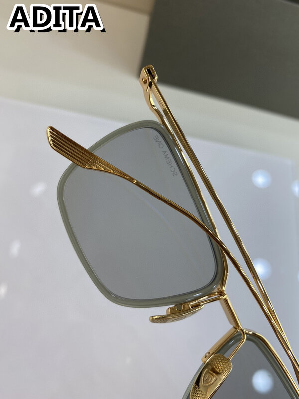 SCHEMA-Titanium Style Design Óculos de sol para homens e mulheres, óculos de sol com caixa, alta qualidade superior, FD49911884