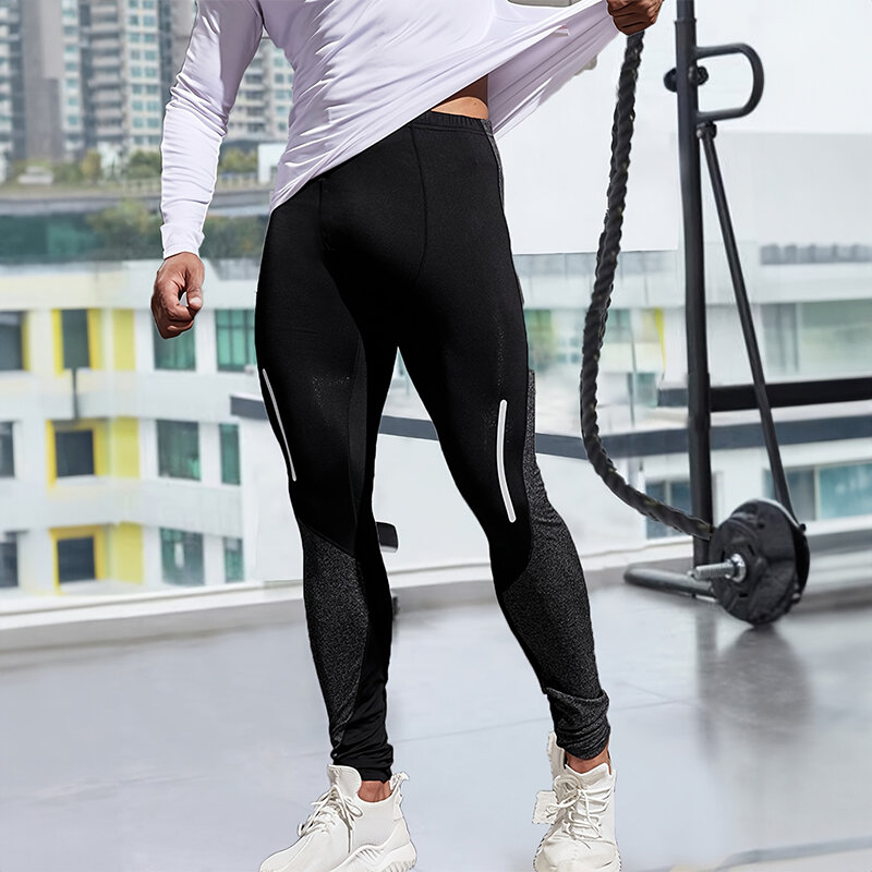 Men's Athletic Leisure Pants Compression Quick Dry Fitness Clothing Sports Stretch Bottoms Outdoor Running Road Cycling Pants