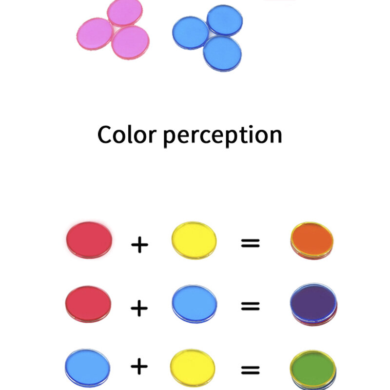 100Pcs Magnetic ชิปที่มีสีสันฟิสิกส์วิทยาศาสตร์ Magnetic Stick Wand ชุดการทดลองเกม Montessori สีการเรียนการสอนเอดส์