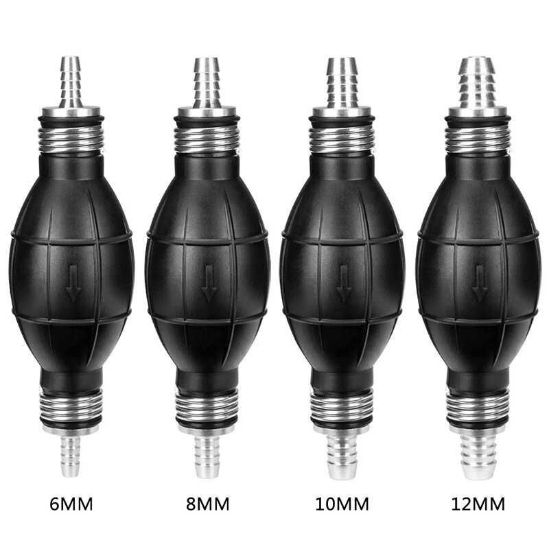 Universal Fuel Pump Rubber Manual Liquid oil Transfer Pump Petrol Diesel Hand Primer Bulb for Car Marine Outboard 6/8/10/12mm