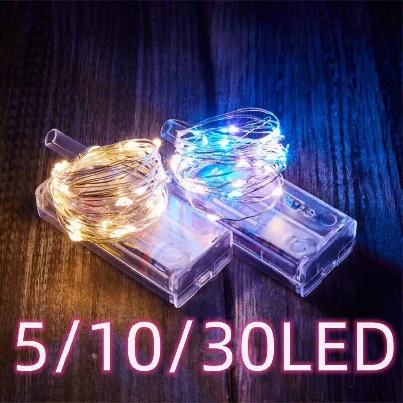 LED Fairy Beautiful Lights Copper Wire String Holiday Outdoor Lamp Garland For Christmas Tree Wedding Party Decoration