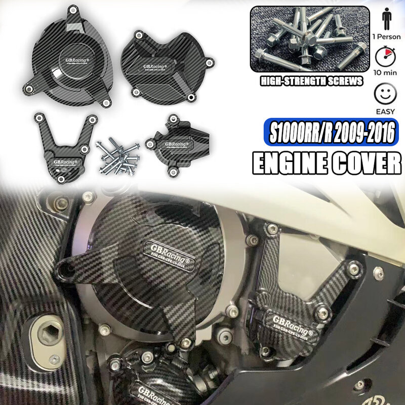 Custodia protettiva per motore moto GB Racing per BMW S1000R S1000RR HP4 2009 2010 2011 2012 2013 2014 2015 2016