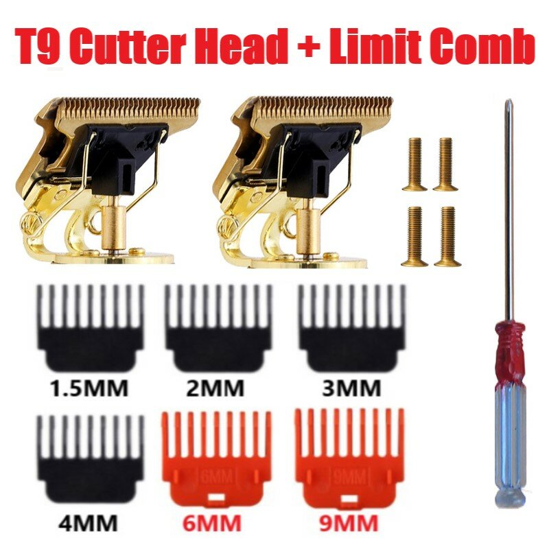 4Pcs/Set Size 1.5/3/4.5 T-Blade Men's Hair Clipper Trimmer Limit Comb Guide Combs Barber Replacement for T9 Trimmer