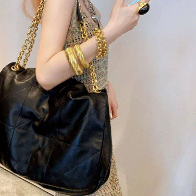 Женская сумка-Кроссбоди из натуральной кожи, с цепочкой