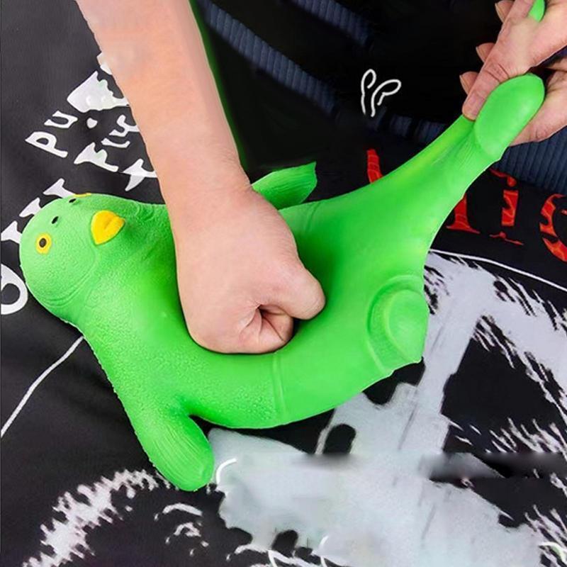Mainan Remas untuk anak-anak cubit tangan kepala hijau mainan ikan ventilasi lucu mainan Fidget anak-anak hadiah Natal
