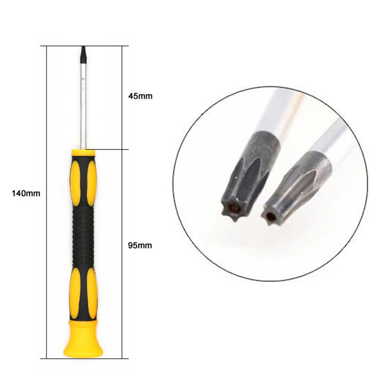 Hexagon Torx Screwdriver 1pc Fit Disassemble Handle For 360 PS3 PS4 Repairment Steel + Plastic T6 / T8H / T10H