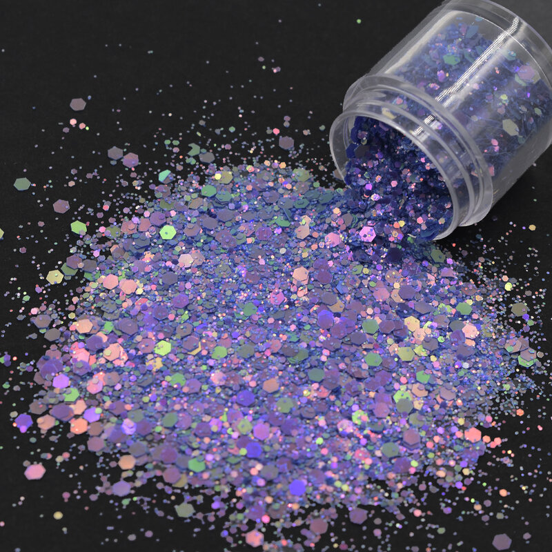 10 g/saco fosco misturado glitter prego chunky manicure glitter espumante diy arte decoração suprimentos acessórios