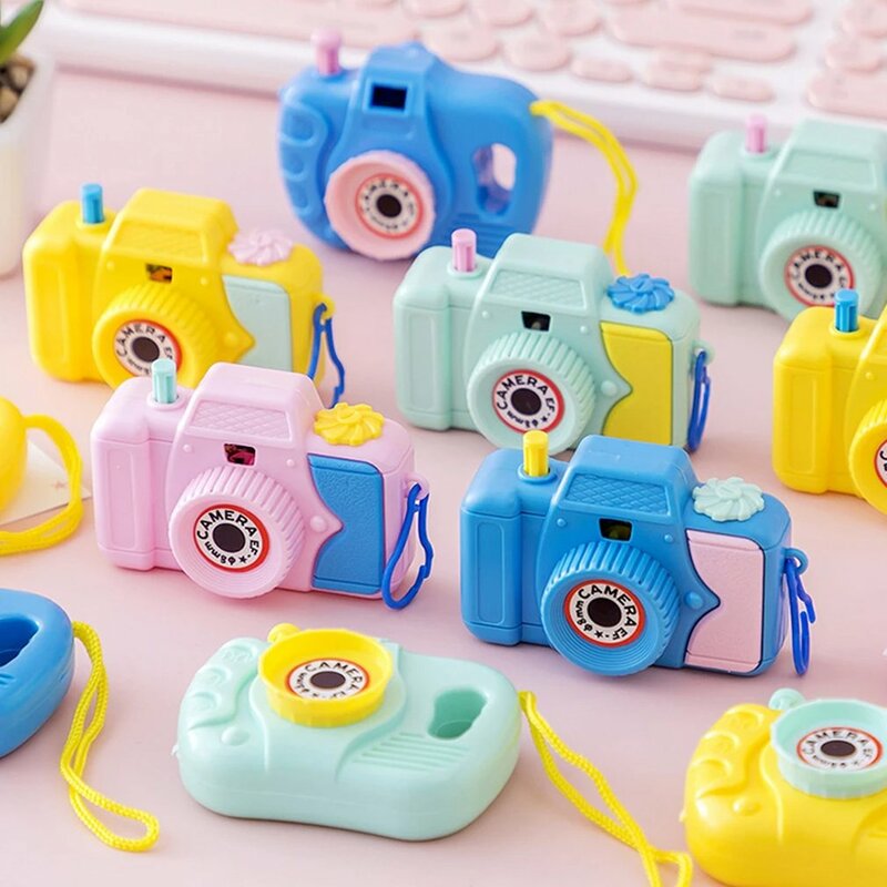 미니 어린이 카메라 장난감, 소년 소녀 생일 파티에 적합, 선물용 피나타 작은 선물, 7x4.5 cm, 12 동물 패턴