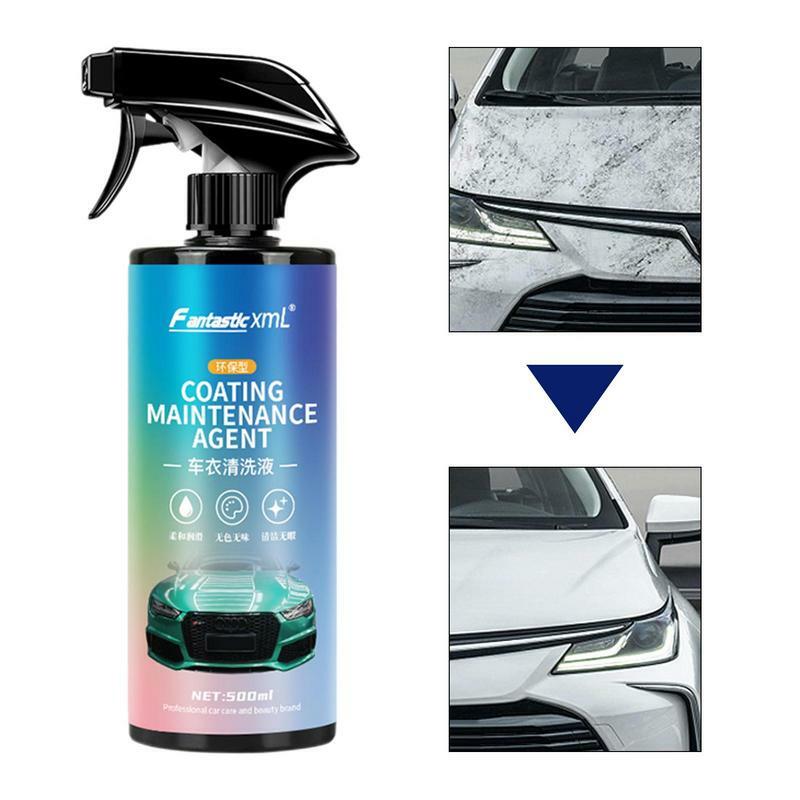 Detergente per auto 500ml detergente antipolvere per pellicole per auto detergente per pellicole per auto detergente per auto rivestimento agente di manutenzione per auto e suv rimuovi