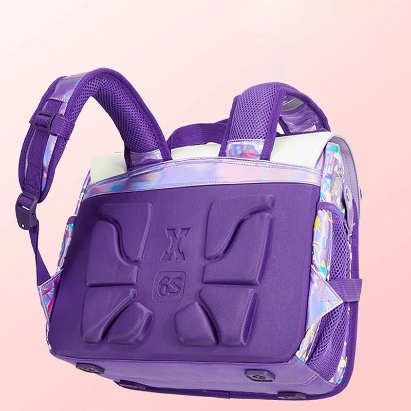 Водонепроницаемые школьные ранцы для девочек-подростков, мультипликационные 3D рюкзаки с вырезами, ортопедические детские рюкзаки с единорогом