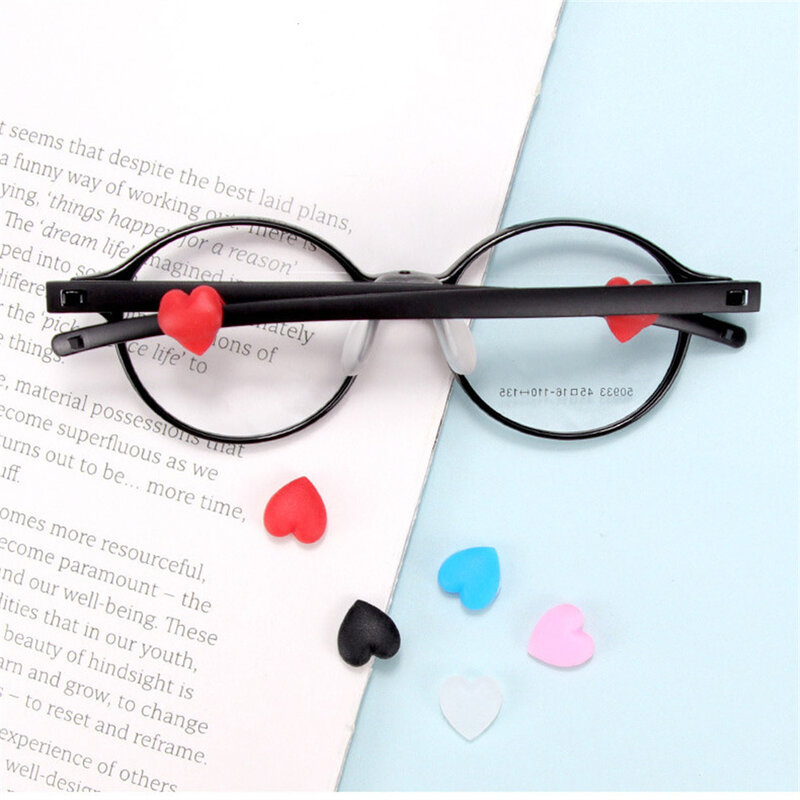 10 pasang kacamata ujung pelipis lengan penahan silikon anti-selip tempat kacamata elastis kait telinga cermin kaki kacamata Aksesori