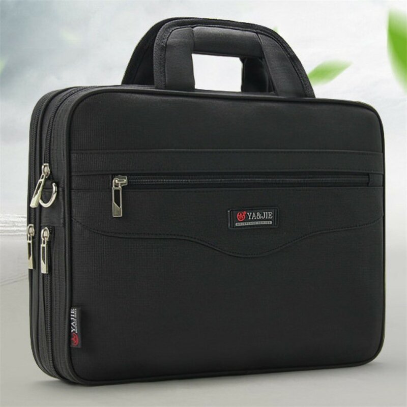 Męska teczka biznesowa o dużej pojemności dla mężczyzn torebki skrzynki 14.1 Cal torby na Laptop czarny oficjalnej stronie torba podróżna na ramię