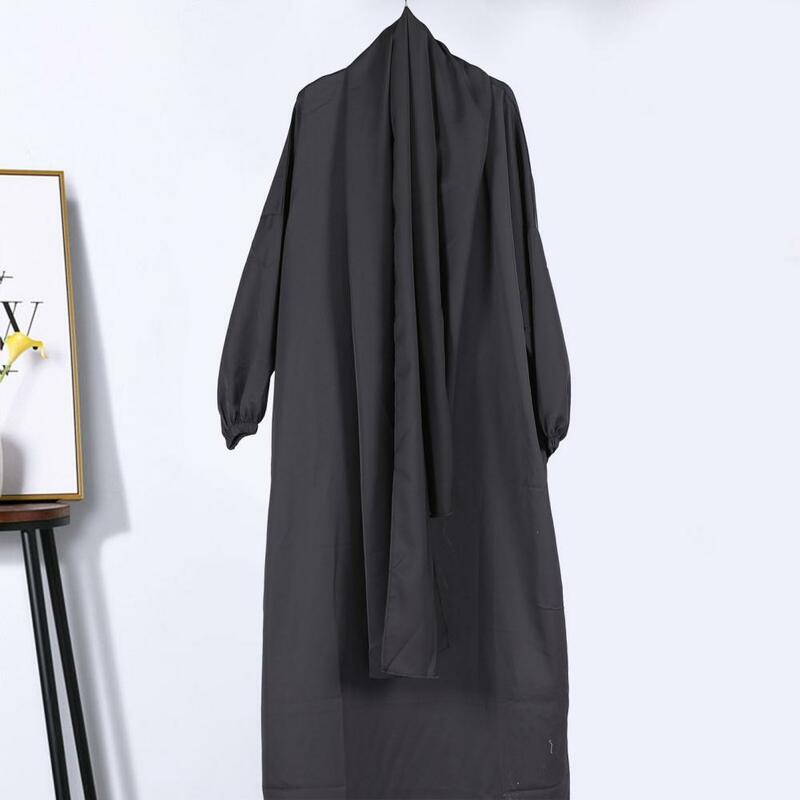 Plus Size Chic Traditional Dress with Turban Ankle Length Maxi Dress Prayer Garment