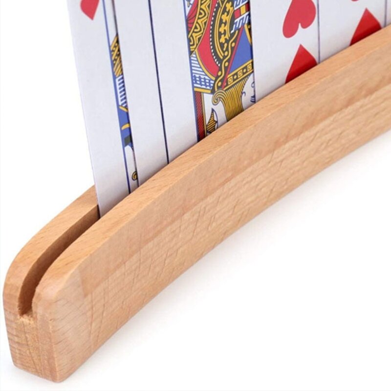 Soporte para tarjetas madera, para niños mayores, soportes para tarjetas juego Base pie para cartas 2
