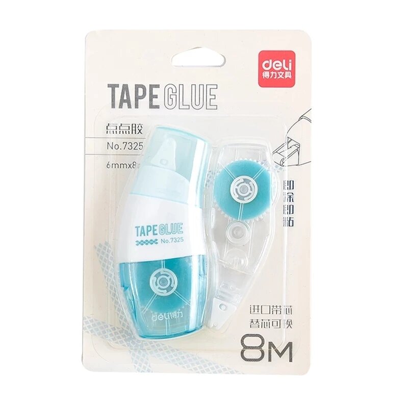 6MM*8M Double-sided Transparent Tape Glue Students Office School Adhesive Masking Correction Tape Supplies Stationery