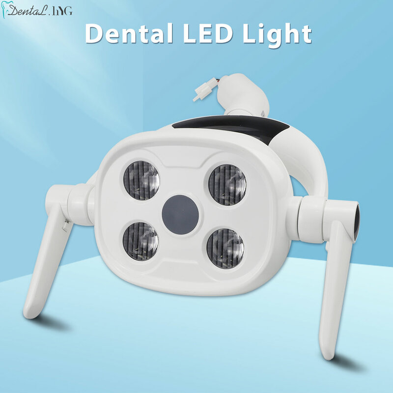 Iluminação dental Lamp Chair Indução LED Light, Cirurgia Shadowless Light, Operação Dentista, 8 Grau